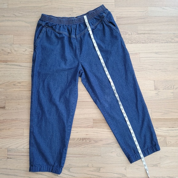 Vintage 80s American Sweetheart Jeans High Rise Straight Leg Pull On Grandma 18P - Picture 15 of 15